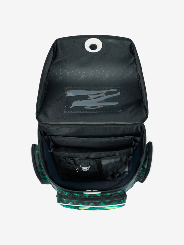 BAAGL  Zöld Iskolatáska Ergo Baagl Sárkány