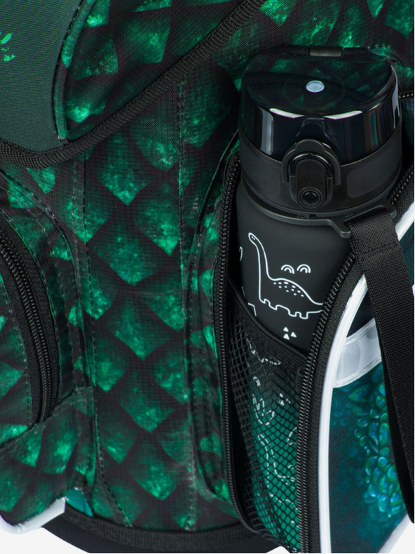 BAAGL  Zöld Iskolatáska Ergo Baagl Sárkány