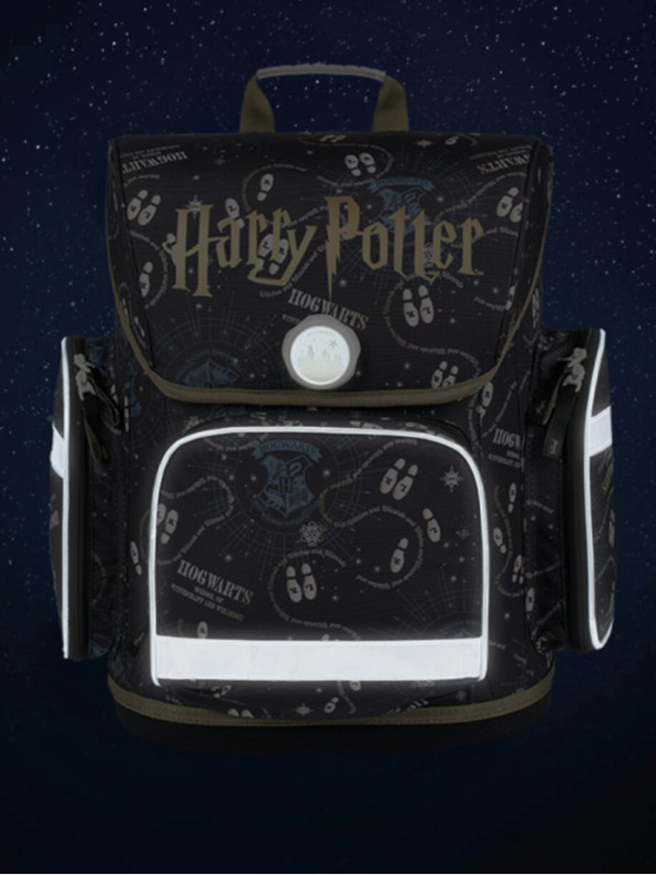 BAAGL  Kék iskolatáska Ergo Baagl Harry Potter Pobertův Plánek