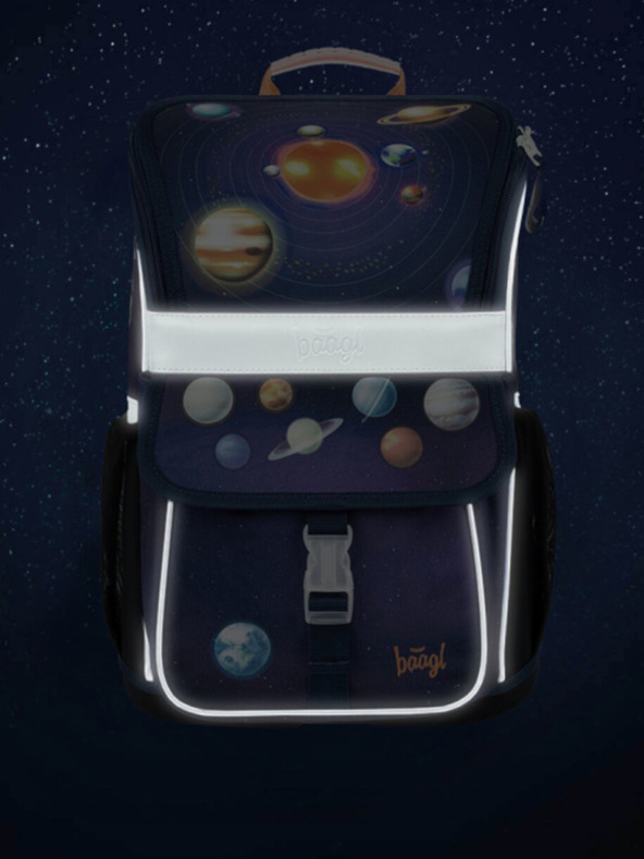BAAGL  Kék iskolatáska Zippy Baagl bolygók