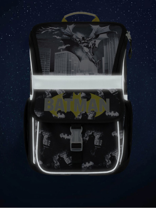 BAAGL  Fekete iskolatáska Zippy Baagl Batman Darky City