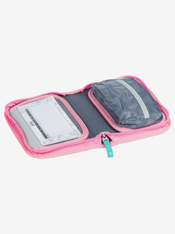 BAAGL  Rózsaszín iskolai tolltartó egyszintes Baagl Flamingo