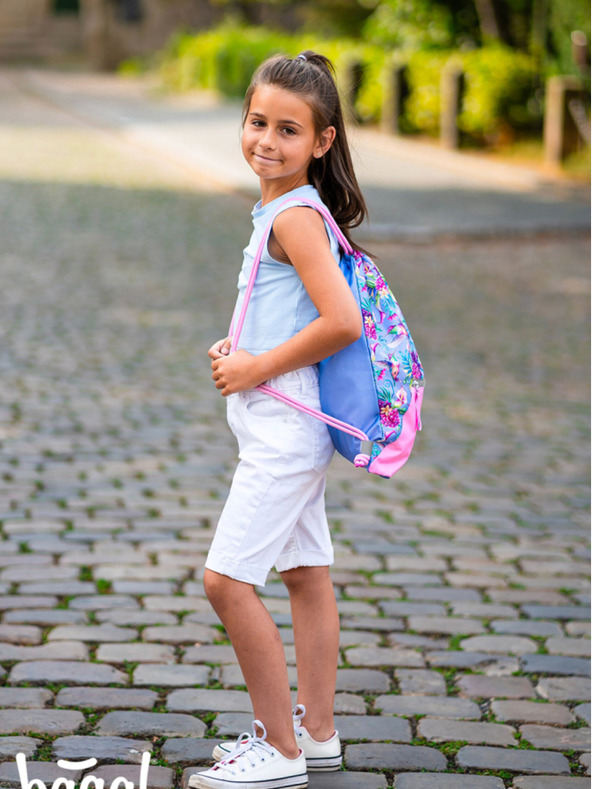 BAAGL  Lila táska zsebbel Baagl Hummingbird