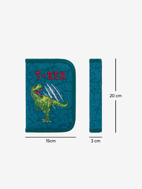 BAAGL  Zöld iskolai tolltartó Baagl T-Rex