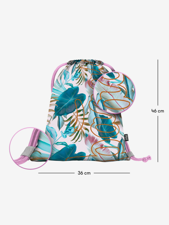 BAAGL  Lila táska Baagl korcsolya levelek