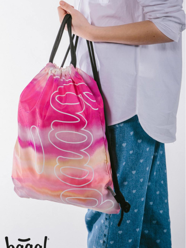 BAAGL  Rózsaszín táska Baagl Skate rózsaszín csíkos