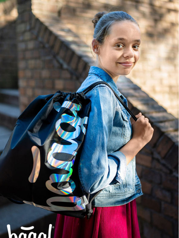 BAAGL  Fekete táska Baagl Metallic Holo