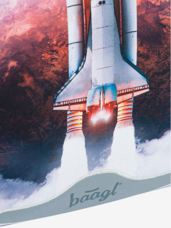 BAAGL  Kék iskolai szett - aktatáska, tolltartó, táska Baagl Shelly Space Shuttle