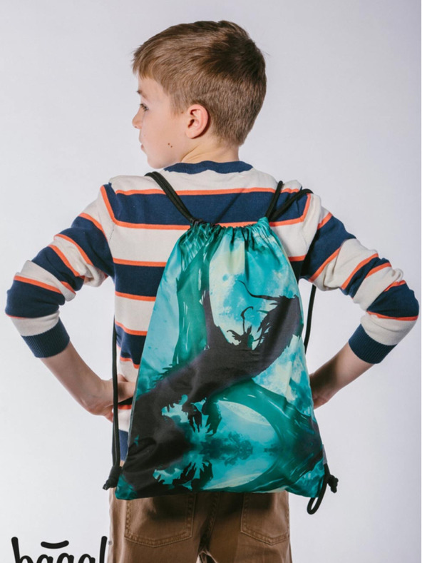 BAAGL  Zöld iskolai készlet Ergo - aktatáska, tolltartó, táska Baagl Dragon