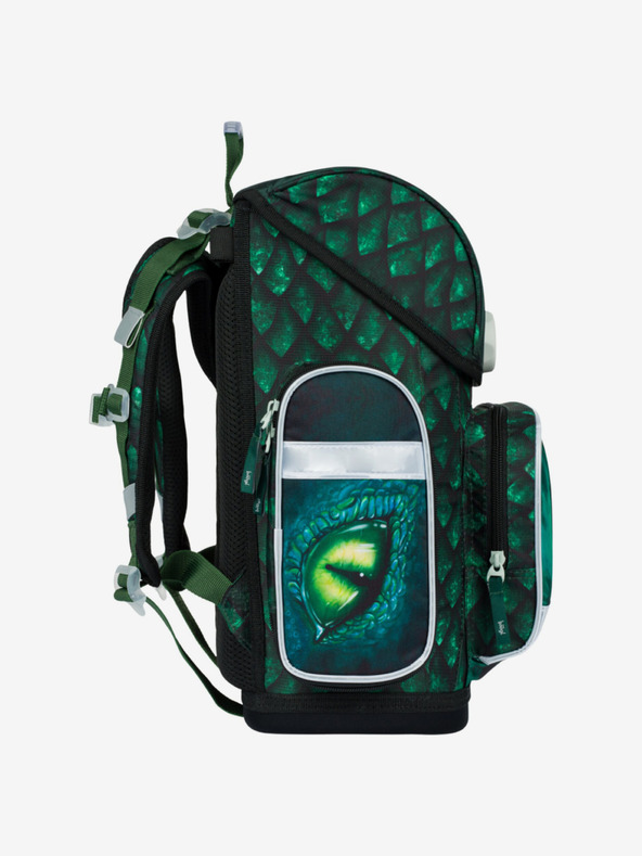 BAAGL  Zöld iskolai készlet Ergo - aktatáska, tolltartó, táska Baagl Dragon