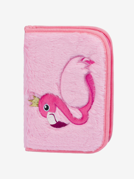 BAAGL  Rózsaszín iskolai készlet Zippy - aktatáska, tolltartó, táska Baagl Flamingo
