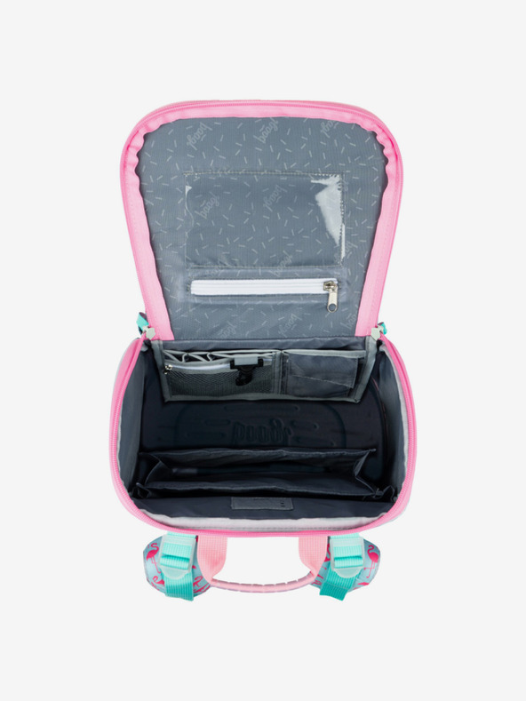 BAAGL  Rózsaszín iskolai készlet Zippy - aktatáska, tolltartó, táska Baagl Flamingo