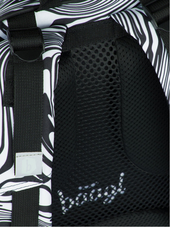 BAAGL  Fekete iskolaszett - hátizsák, tolltartó, Baagl Core Mixture táska