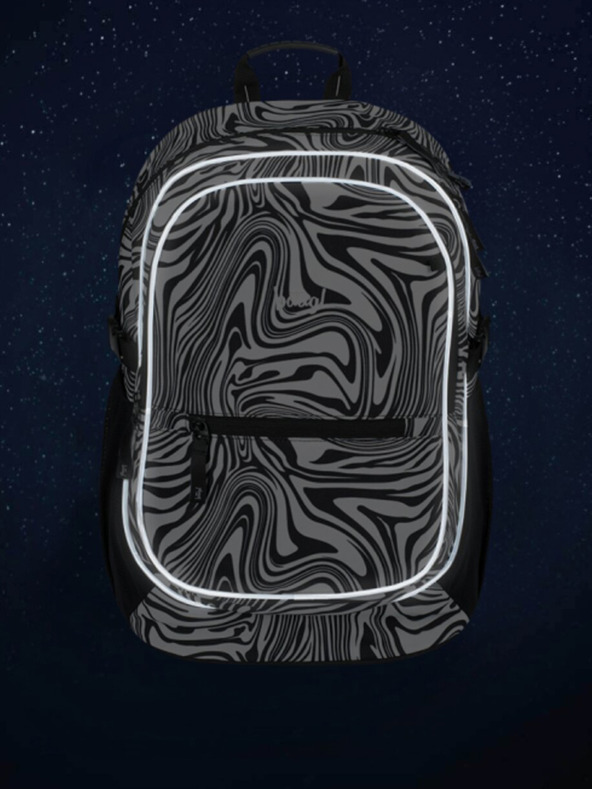 BAAGL  Fekete iskolaszett - hátizsák, tolltartó, Baagl Core Mixture táska