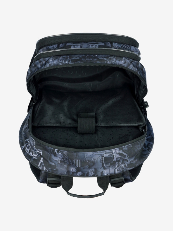 BAAGL  Szürke iskolai készlet - hátizsák, tolltartó, táska Baagl Core Technic