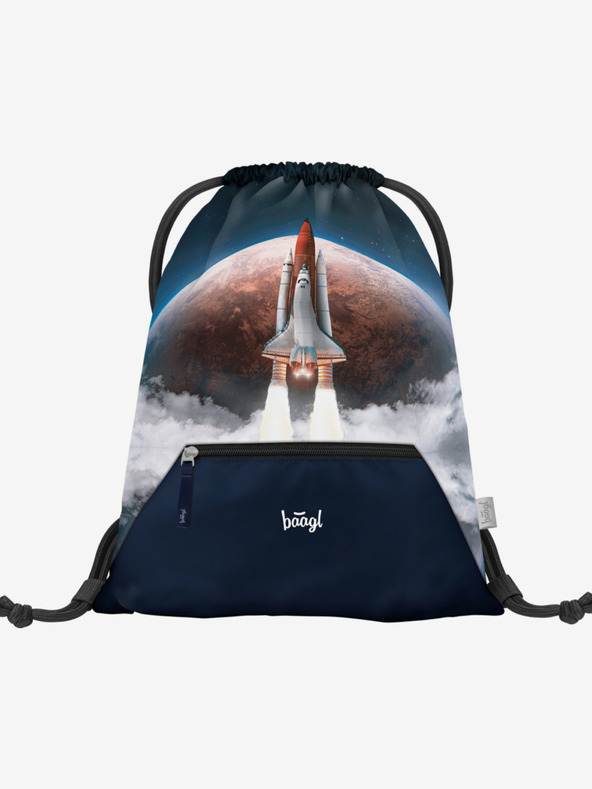 BAAGL  Kék táska zsebbel Baagl Space Shuttle