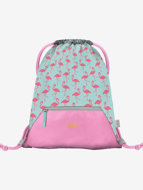 BAAGL  Rózsaszín táska zsebbel Baagl Flamingo