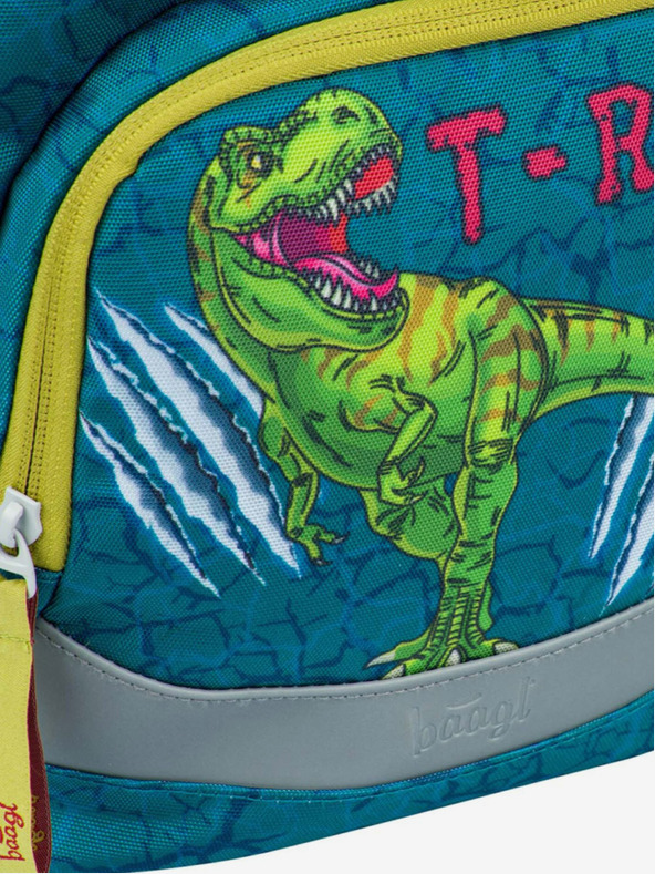 BAAGL  Zöld Iskolai hátizsák Airy Baagl T-Rex
