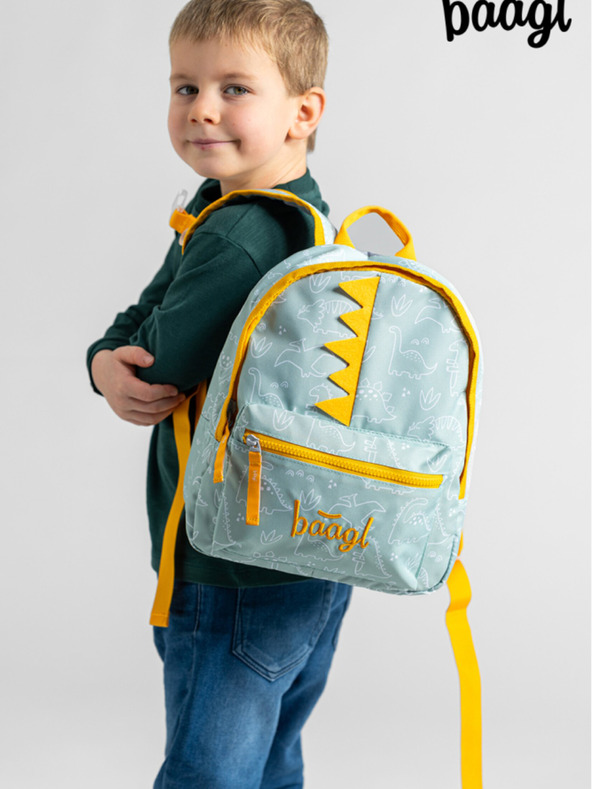 BAAGL  Zöld óvodai hátizsák Baagl Dino