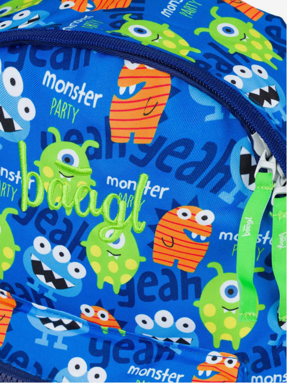 BAAGL  Kék óvodai hátizsák Baagl Monsters