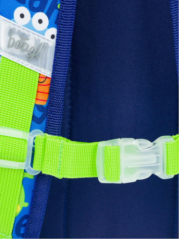 BAAGL  Kék óvodai hátizsák Baagl Monsters