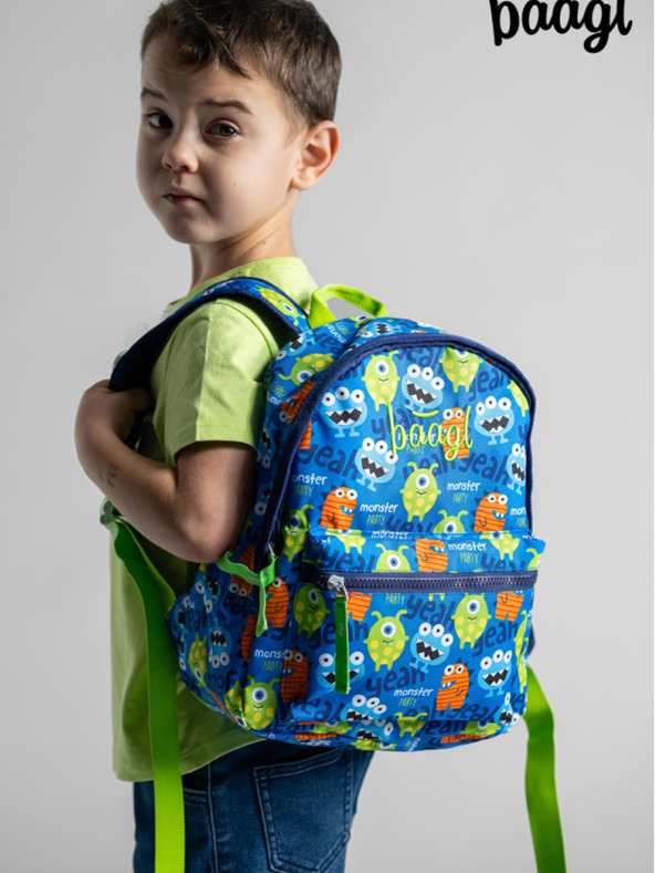 BAAGL  Kék óvodai hátizsák Baagl Monsters