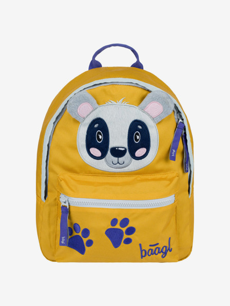 BAAGL  Sárga Óvodai hátizsák Baagl Raccoon