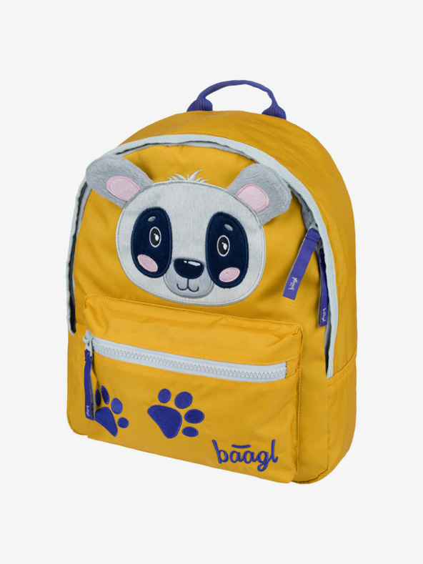 BAAGL  Sárga Óvodai hátizsák Baagl Raccoon