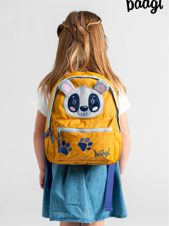 BAAGL  Sárga Óvodai hátizsák Baagl Raccoon