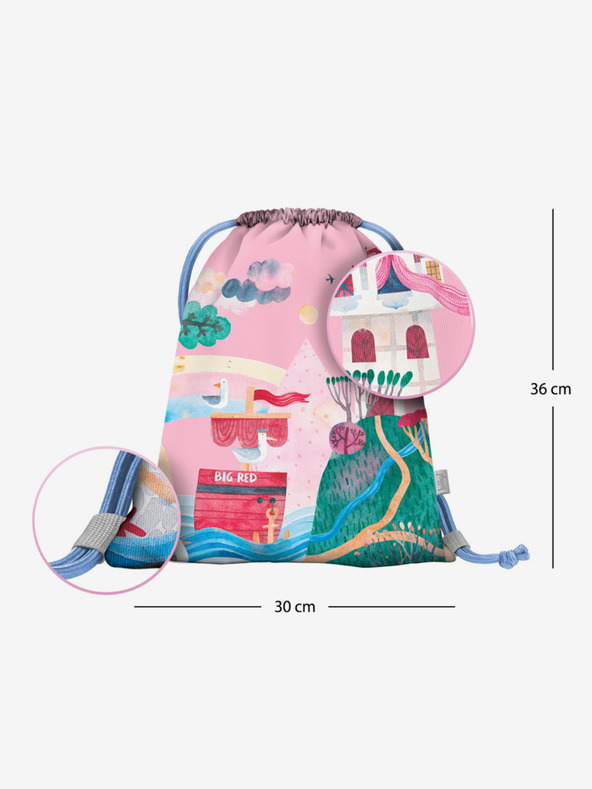 BAAGL  Rózsaszín óvodai táska Baagl Tündérmese