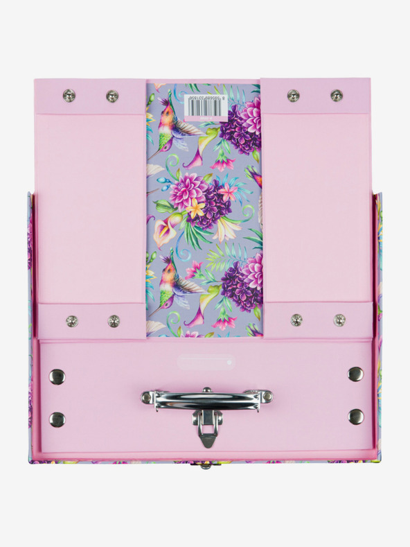 BAAGL  Lila összecsukható iskolatáska szerelvényekkel Baagl Kolibri