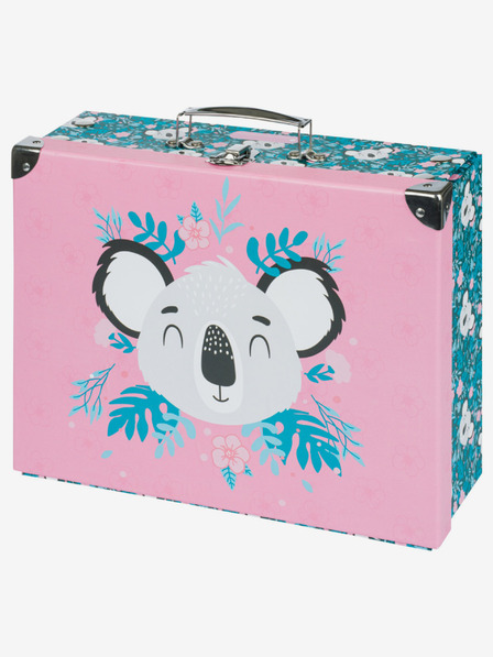 BAAGL  Rózsaszín összecsukható iskolatáska szerelvényekkel Baagl Baby Koala