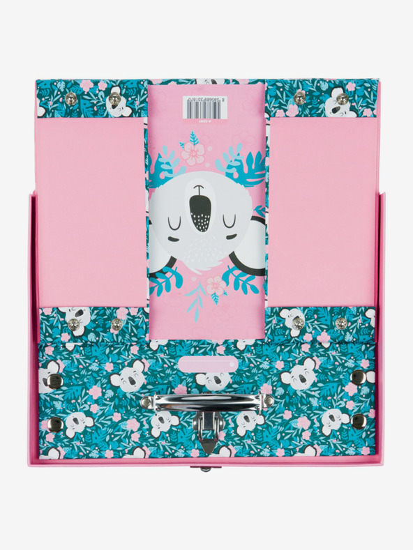 BAAGL  Rózsaszín összecsukható iskolatáska szerelvényekkel Baagl Baby Koala