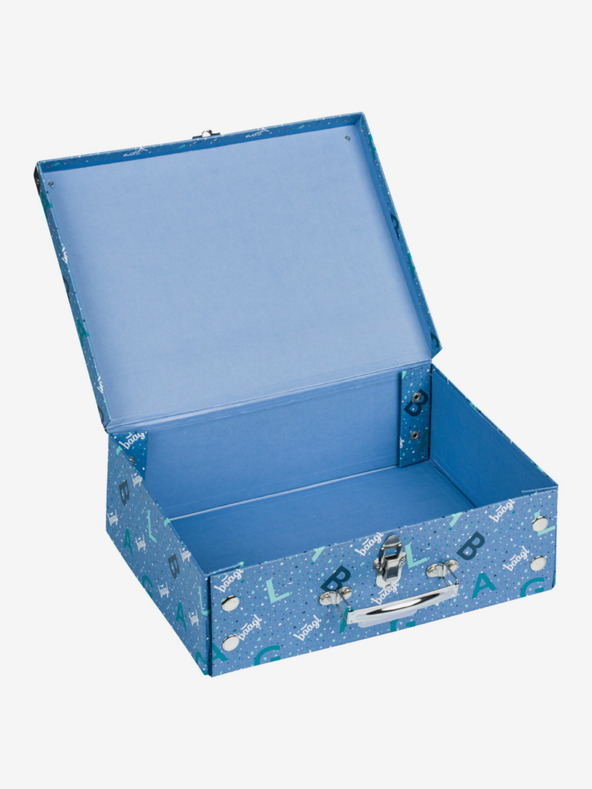 BAAGL  Kék összecsukható iskolatáska szerelvényekkel Baagl Logo