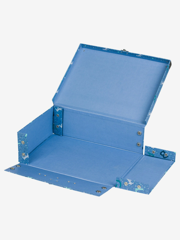 BAAGL  Kék összecsukható iskolatáska szerelvényekkel Baagl Logo