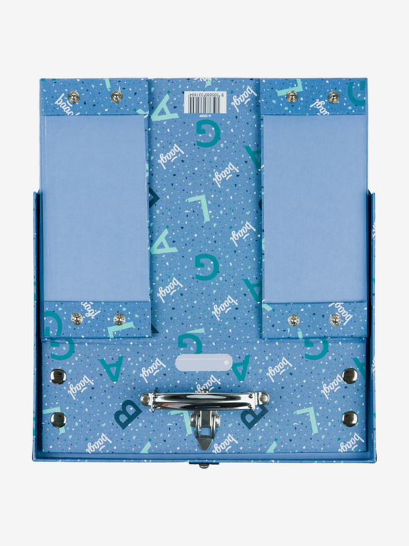 BAAGL  Kék összecsukható iskolatáska szerelvényekkel Baagl Logo