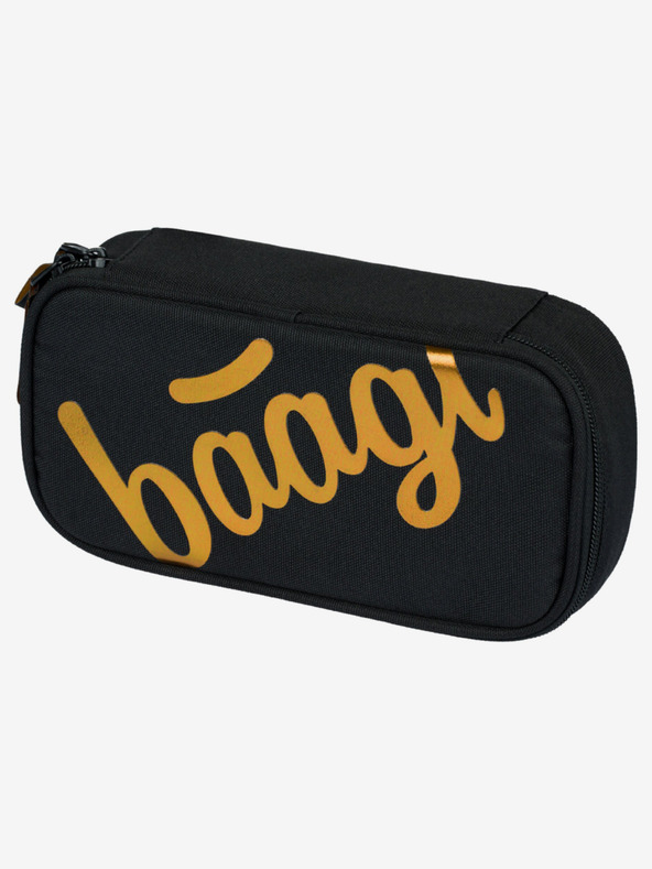 BAAGL  Fekete iskolai szett Core - hátizsák, tolltartó, táska Baagl Metallic Bronze
