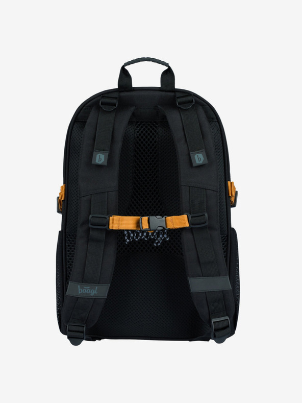 BAAGL  Fekete iskolai szett Core - hátizsák, tolltartó, táska Baagl Metallic Bronze