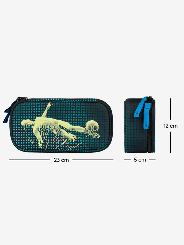 BAAGL  Zöld iskolai szett Core - hátizsák, tolltartó, táska Baagl Focista