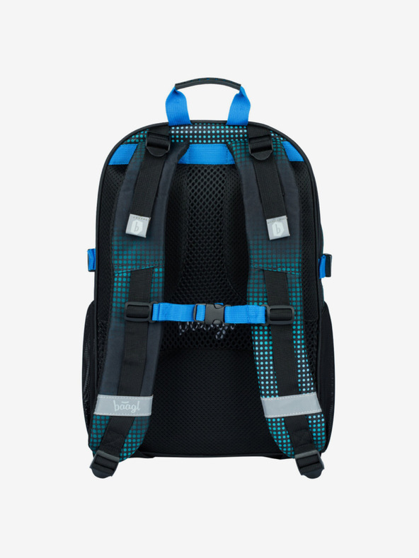 BAAGL  Zöld iskolai szett Core - hátizsák, tolltartó, táska Baagl Focista