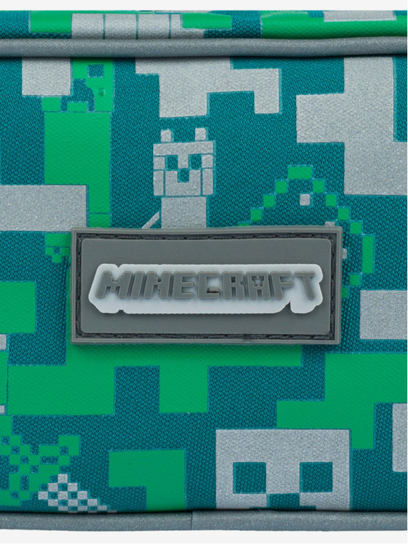 BAAGL  Zöld tolltartó Baagl Minecraft Silver Creeper ezüst kúszó