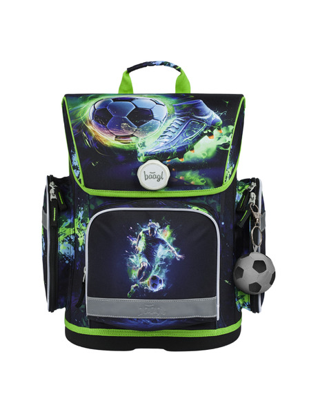 BAAGL  Zöld iskolatáska Ergo Baagl focista Baagl focista