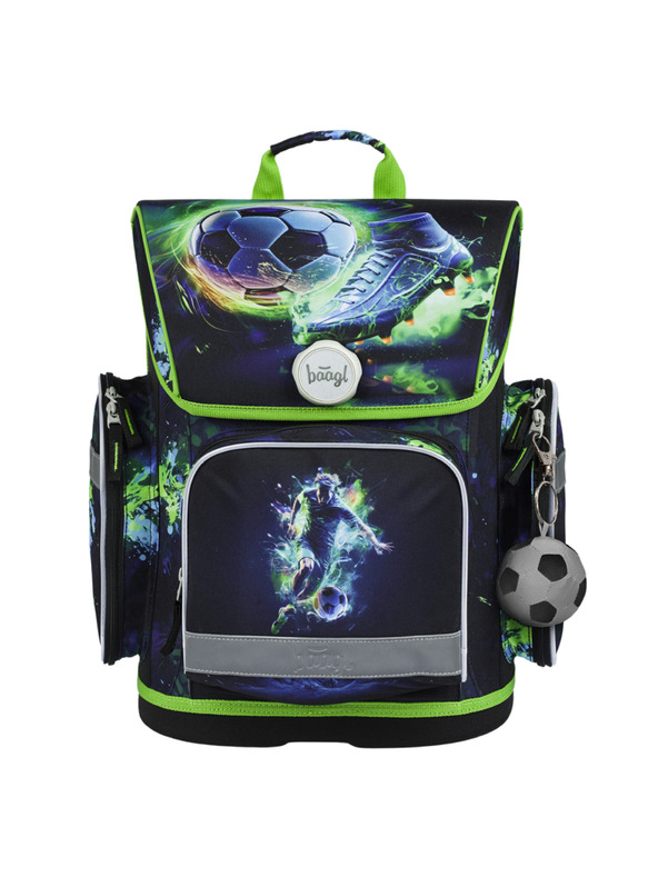 BAAGL  Zöld iskolatáska Ergo Baagl focista Baagl focista
