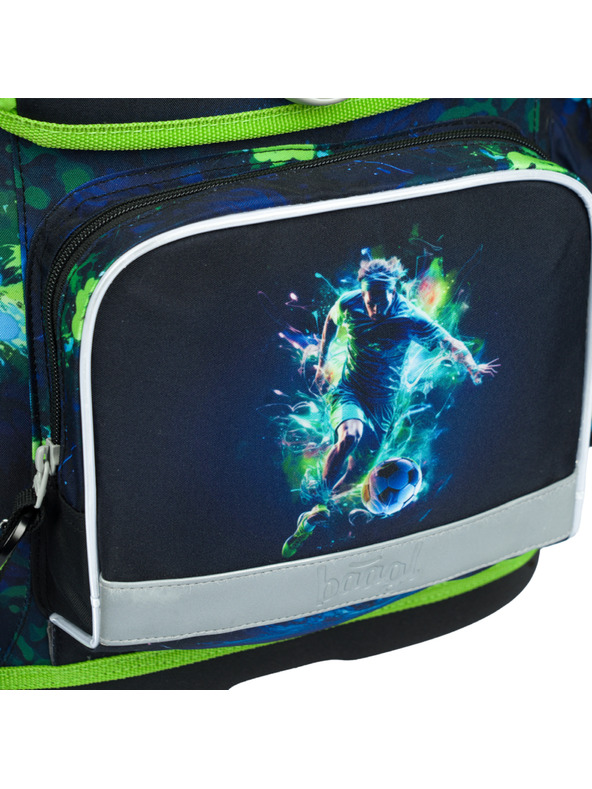 BAAGL  Zöld iskolatáska Ergo Baagl focista Baagl focista