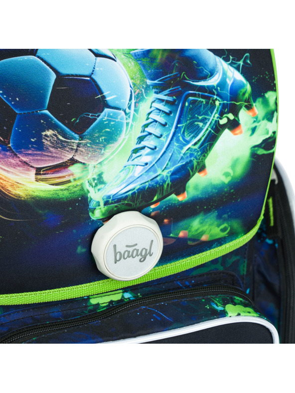 BAAGL  Zöld iskolatáska Ergo Baagl focista Baagl focista