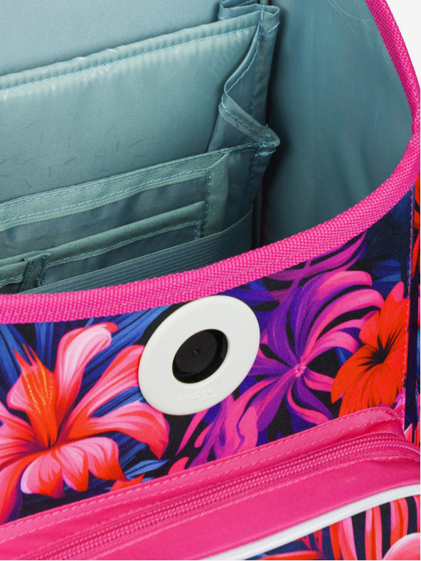 BAAGL  Rózsaszín iskolatáska Ergo Baagl Flamingók