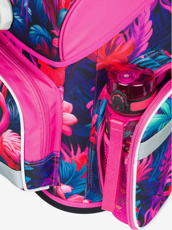 BAAGL  Rózsaszín Ergo iskolai szett - aktatáska, tolltartó, táska Baagl Flamingók