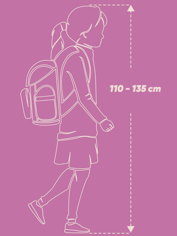 BAAGL  Rózsaszín Ergo iskolai szett - aktatáska, tolltartó, táska Baagl Flamingók