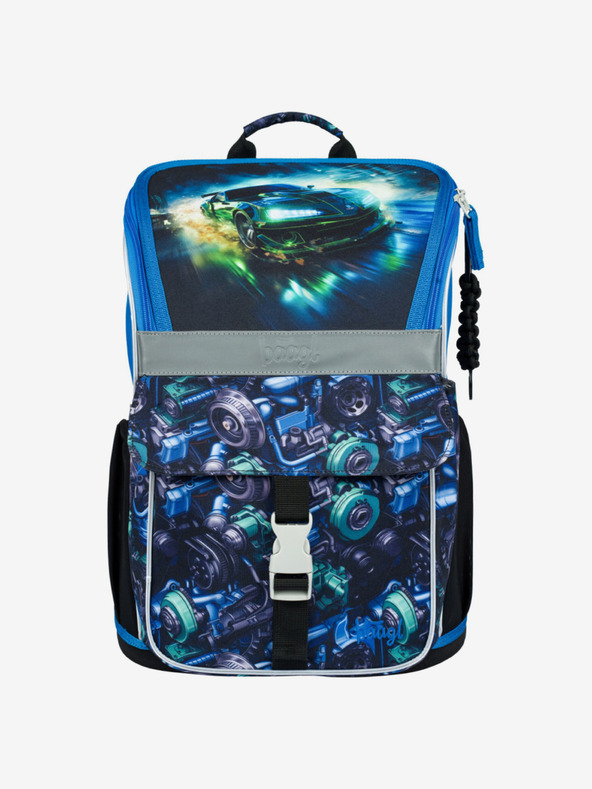 BAAGL  Fekete iskolai szett Zippy - aktatáska, tolltartó, táska Baagl Racing car