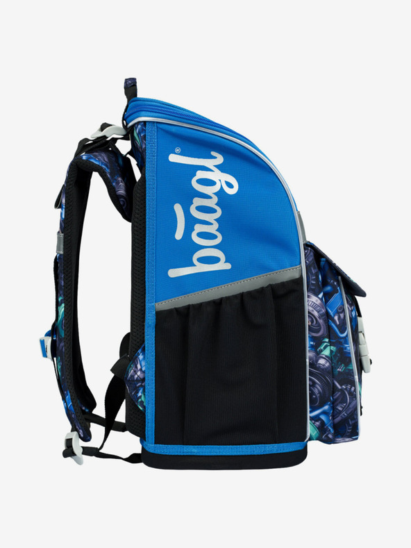 BAAGL  Fekete iskolai szett Zippy - aktatáska, tolltartó, táska Baagl Racing car